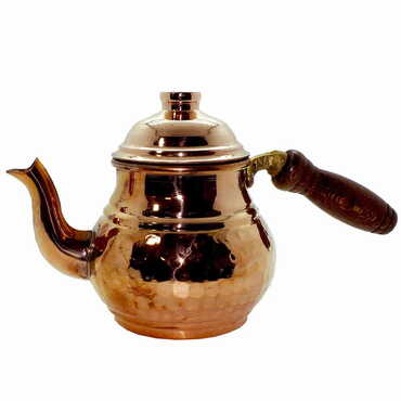 Handmade Turkish Copper Tea Pot No:1 - Thumbnail