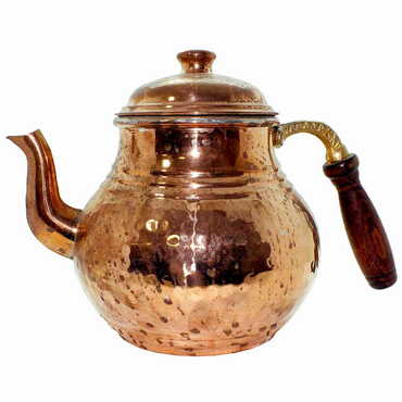 Handmade Turkish Copper Tea Pot No:3 - Thumbnail