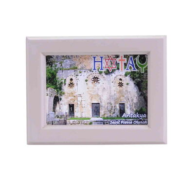 Hatay Themed Small Wooden Printed Frame 120x150 mm - 6