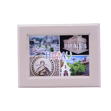Hatay Themed Small Wooden Printed Frame 120x150 mm - 8
