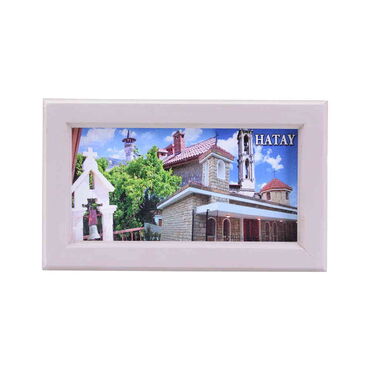 Toptan Hatay Temalı Ahşap Orta Boy Çerçeve 130x205 mm - Thumbnail