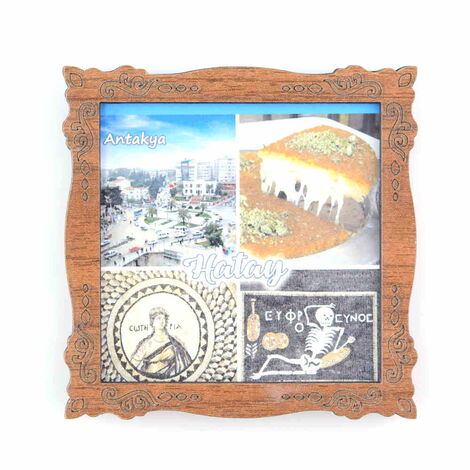 Toptan Hatay Temalı C Serisi Resimli Ahşap Magnet 90x120 mm - 4