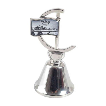 Hatay Themed Collectible Souvenir Double Side Metal Spinner Flag Bell 44x96 mm - Standart - 2