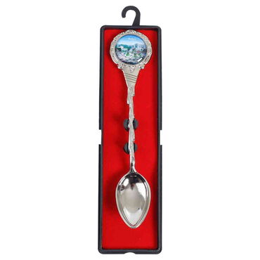 Hatay Themed Collectible Souvenir Metal Tea Spon With Giftbox 25x130 mm