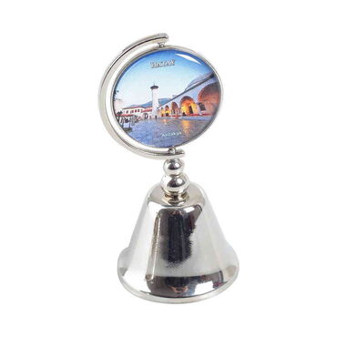 Hatay Themed Collectible Souvenir Metal Bell 44x90 mm - Thumbnail