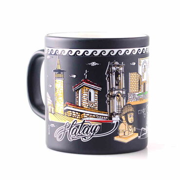 Hatay Themed Customised Serigraphy Printed Ceramic Mug 82x90 mm - Thumbnail