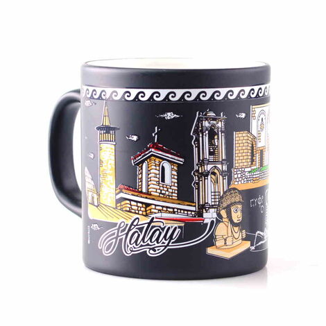 Hatay Themed Customised Serigraphy Printed Ceramic Mug 82x90 mm