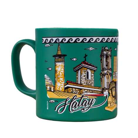 Hatay Themed Customised Serigraphy Printed Ceramic Mug 82x90 mm - 5