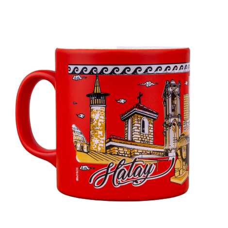Hatay Themed Customised Serigraphy Printed Ceramic Mug 82x90 mm - 8