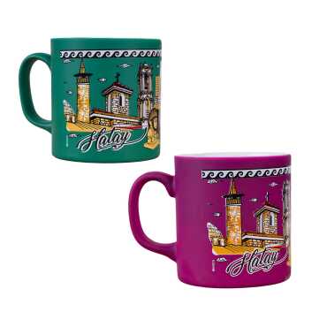 Hatay Themed Customised Serigraphy Printed Ceramic Mug 82x90 mm - 3