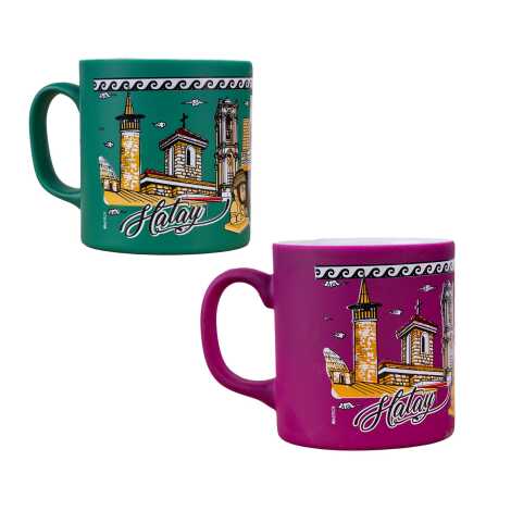 Hatay Themed Customised Serigraphy Printed Ceramic Mug 82x90 mm - 3