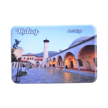 Hatay Themed Customised UV Printed Plastic Base Rectangle Fridge Magnet 80x50 mm - Thumbnail