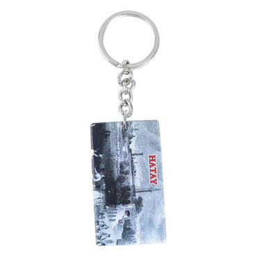 Hatay Themed Customised UV Printed Plastic Base Rectangle Keyring 31x106 mm - Thumbnail