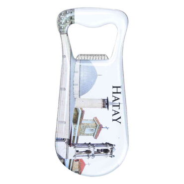 Hatay Themed Customizable Metal Magnetic Bottle Opener 95x42 mm - Thumbnail