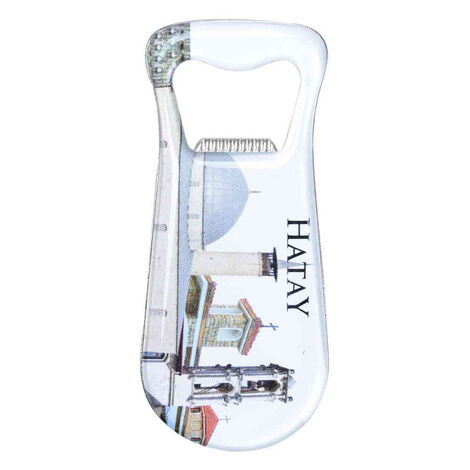 Hatay Themed Customizable Metal Magnetic Bottle Opener 95x42 mm