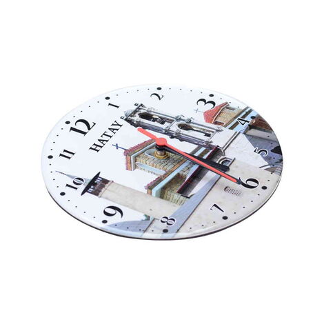 Hatay Themed Epoxy Wall Clock Home Decoration 20 Cm