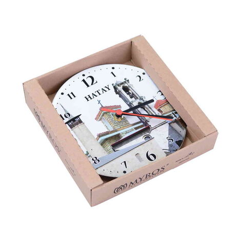 Hatay Themed Epoxy Wall Clock Home Decoration 20 Cm