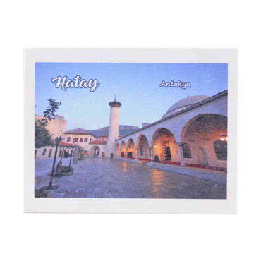 Hatay Themed Wooden UV Printed Travel Postcard 116x150 mm - Thumbnail