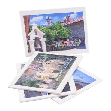 Hatay Themed Wooden UV Printed Travel Postcard 116x150 mm - Thumbnail