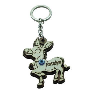 Animal Themed Wooden Custom Printed Wooden Keyring - 8