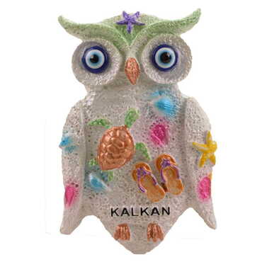 Toptan Hayvan Temalı Taşlı ve Sedefli Polyester Magnet - Myros