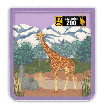 Zoo Themed Wooden Customised 2D Souvenir Fridge Magnet