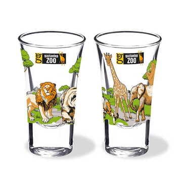 Zoo Themed Custom Printed Shot Glass 45x70 mm