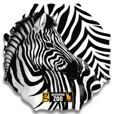 Zoo Themed Wooden Customised Starry Travel Coaster 100 mm