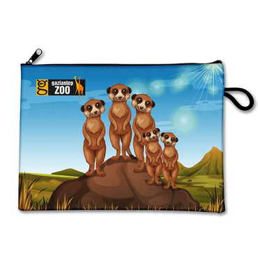 Zoo Themed Turkish Woven Wallet 215x155x8 mm