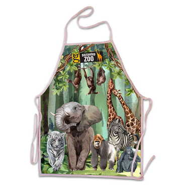 Zoo Themed Customised Digital Printed Apron 500x700 mm
