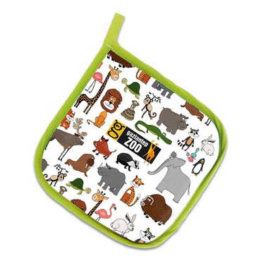 Zoo Themed Customised Digital Printed Pot Holder 200x200 mm - Standart - 2
