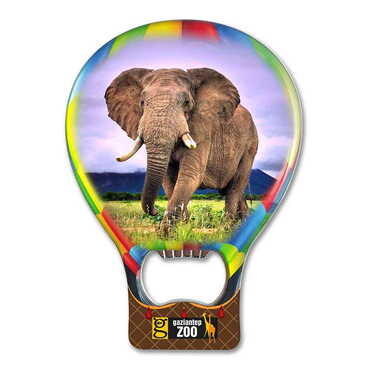 Toptan Hayvanat Bahçesi Temalı Myros Metal Balon Açacak Magnet T 102x73 mm - Myros