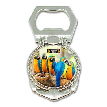 Toptan Hayvanat Bahçesi Temalı Myros Metal Çapa Açacak Magnet 40x75 mm - Myros