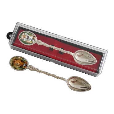 Zoo Themed Collectible Souvenir Metal Tea Spon With Giftbox 25x130 mm