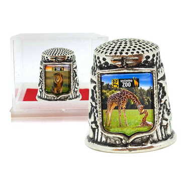 Myros - Hayvanat Bahçesi Temalı Myros Metal Kare Yüksük 20x25 mm