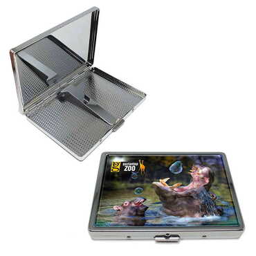 Zoo Themed Metal Cigarette Case 87x76x11 mm