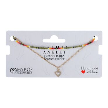 Myros - Heart Themed Anklet