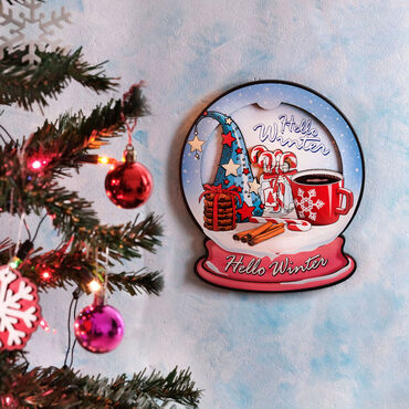 Hello to Winter Wooden Decorative Board - Myros