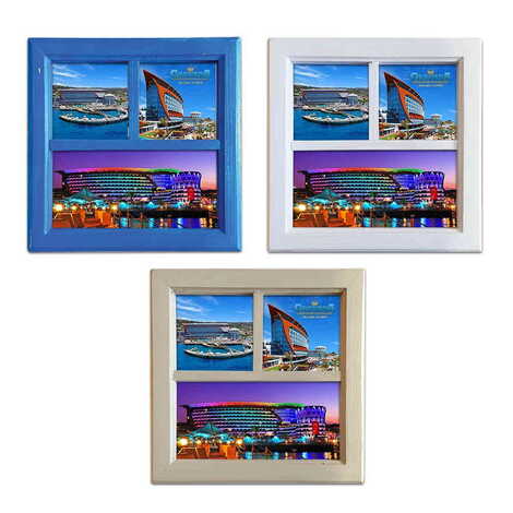 Hotel Themed Big Wooden Printed Frame 210x210 mm