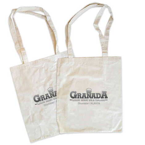 Hotel Themed Customised One Colour Shopping Tote Bag 450x350 mm