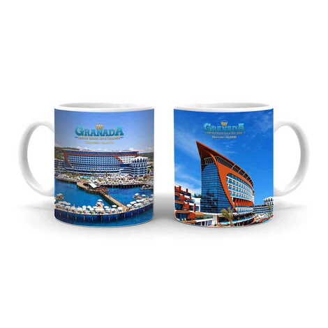 Hotel Themed Customised Porcelain Souvenir Travel Mug 80x95 mm - 1