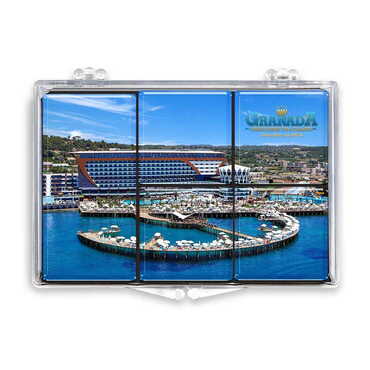 Hotel Themed Epoxy Dome Souvenir Fridge Magnet Set of 5 pcs - Myros