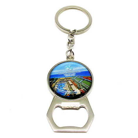 Hotel Themed Metal Keychain With Opener 35x120 mm - 2