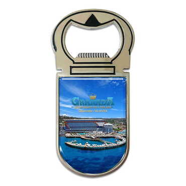 Myros - Hotel Themed Metal Magnetic Opener 40x90 mm