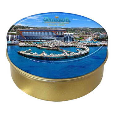 Myros - Hotel Themed Round Tin Gift Box 73x35 mm