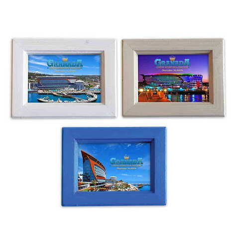 Hotel Themed Small Wooden Printed Frame 120x150 mm