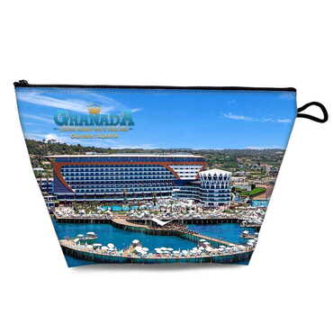 Hotel Themed Turkish PVC Hooded Purse 160x270x80 mm - Thumbnail