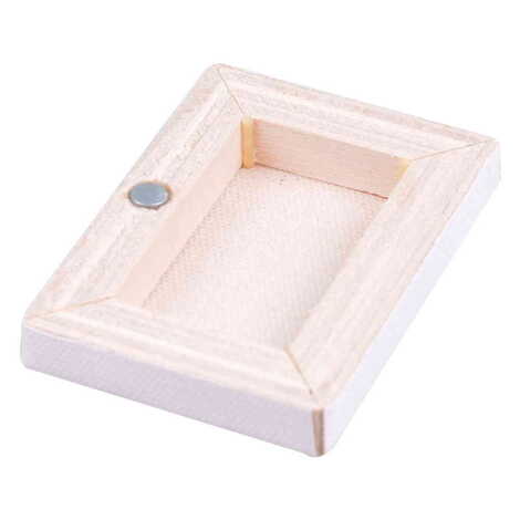 Hotel Themed Wooden Canvas Fridge Magnet 50x70 mm - 2