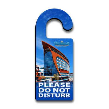 Myros - Hotel Themed Wooden Customised Door Hanger 236x94 mm