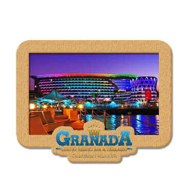 Myros - Hotel Themed Wooden Customised Souvenir Fridge Magnet